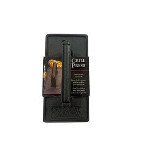 Charcoal Companion Cast Iron Rectangular Grill Press